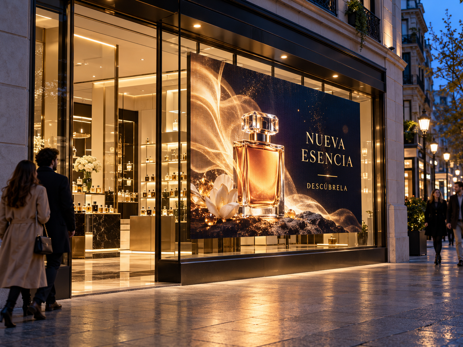 Pantalla LED de escaparate Luminotecno E20 2 × 1,90 m