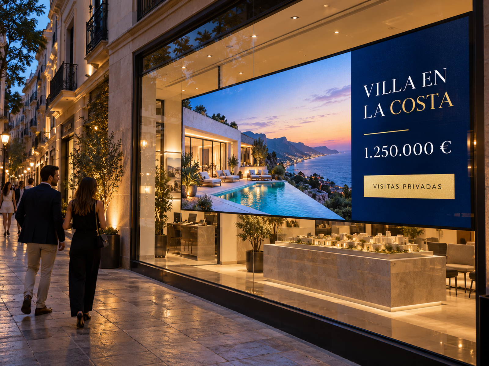 Pantalla LED de escaparate a medida Luminotecno EM1