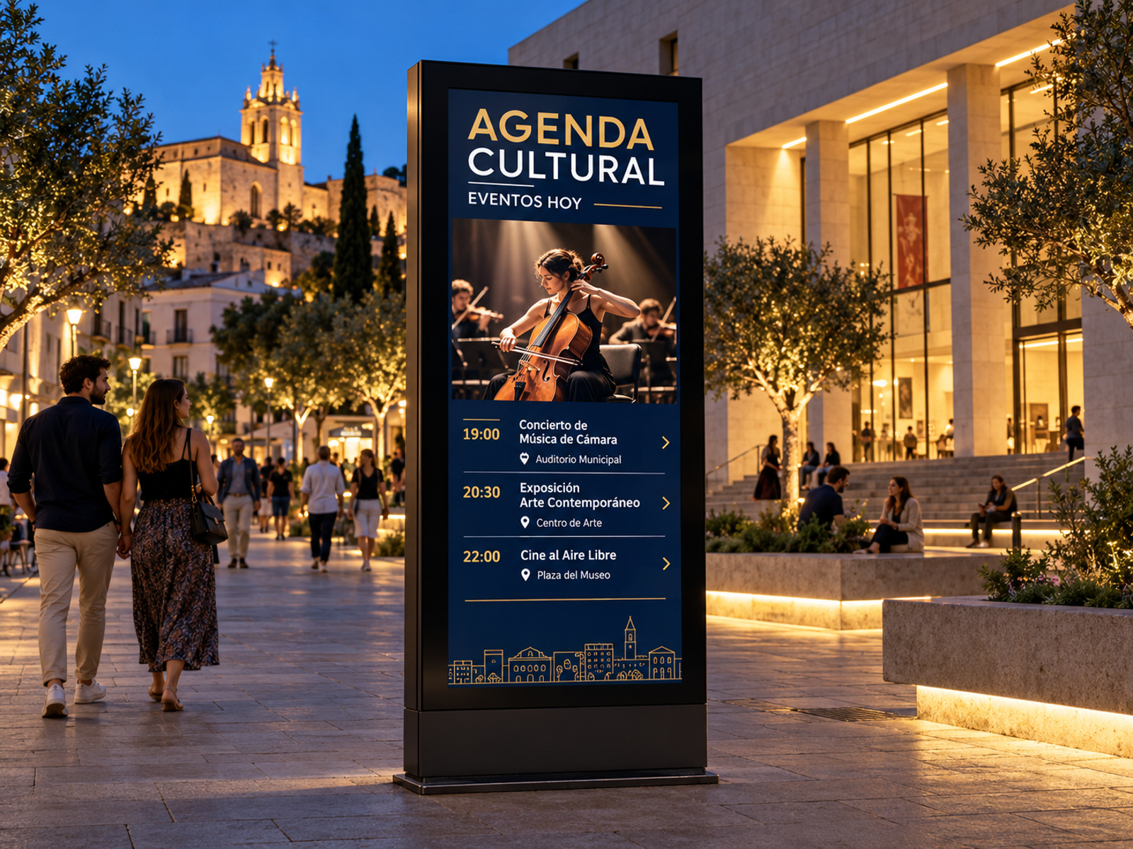 Pantalla LED informativa urbana Luminotecno I01
