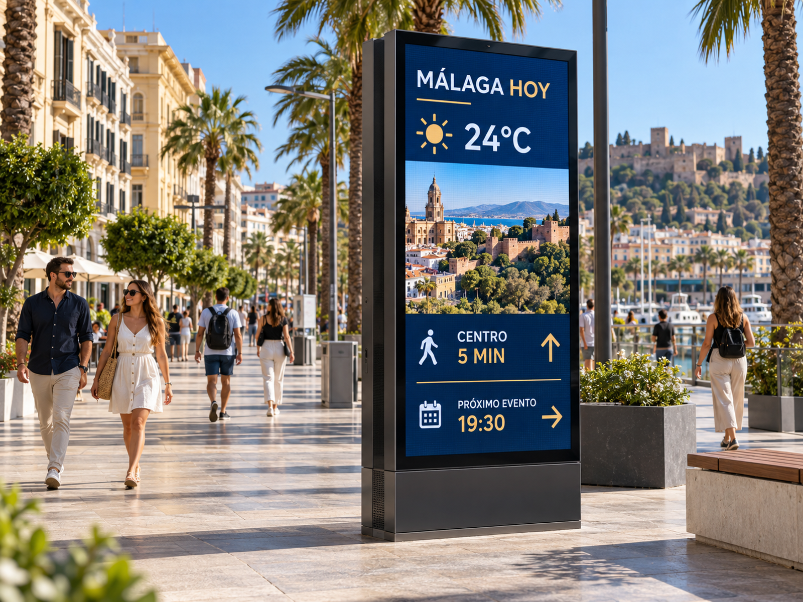Pantalla LED informativa urbana Luminotecno I01
